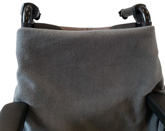 Jambières en polaire pour fauteuil roulant - GRIS CHARBON