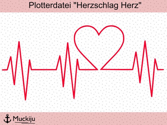 Plotter File Heartbeat Heart - 