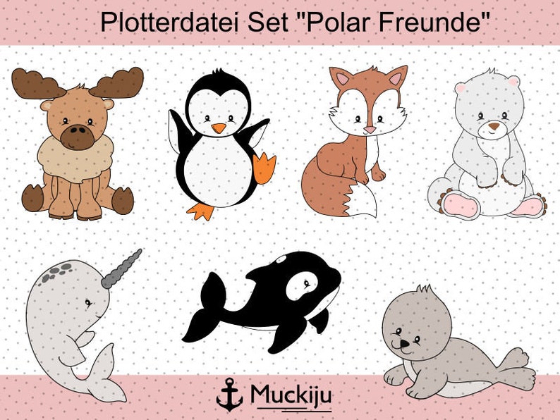 Plotterfile set Polar Friends