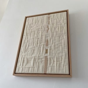 Framed Woven Art, Tapestry, Fiber Art