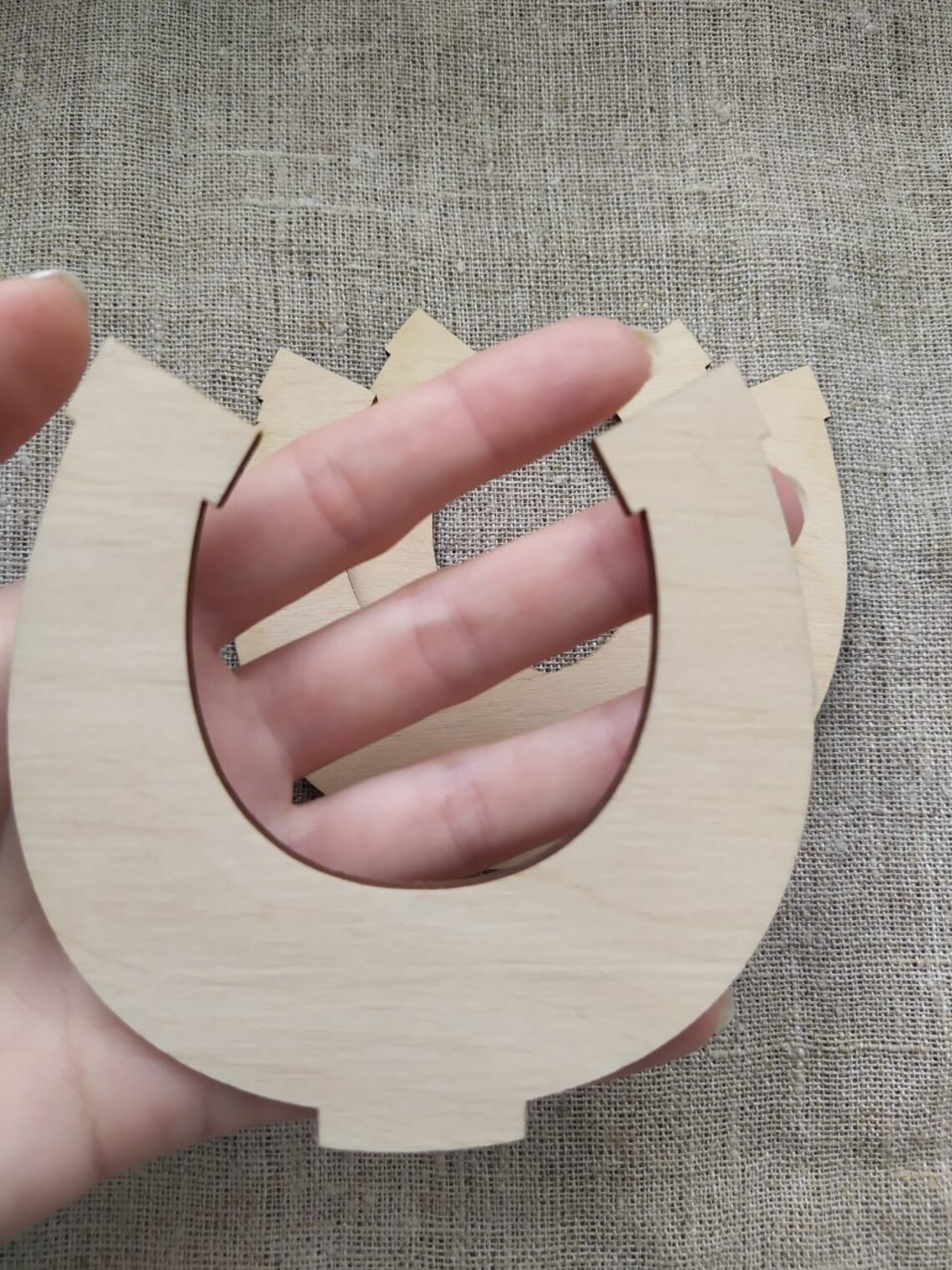 DIY Set of 3 Wooden Horseshoe Home Decor Unfinished Rustic Etsy