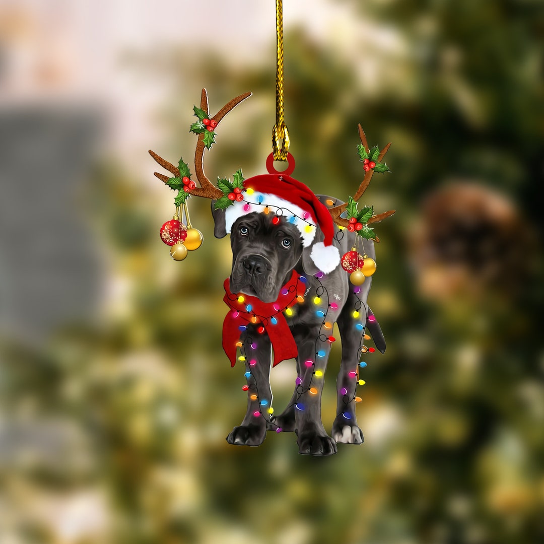 Cane Corso Dog Christmas Ornament Cane Corso Dog Car Etsy
