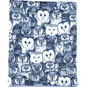 Protège-livre Owl Faces - Tailles standard et grande