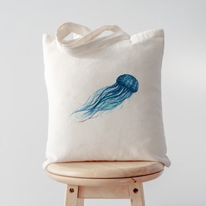 Watercolour Jellyfish Tote Bag