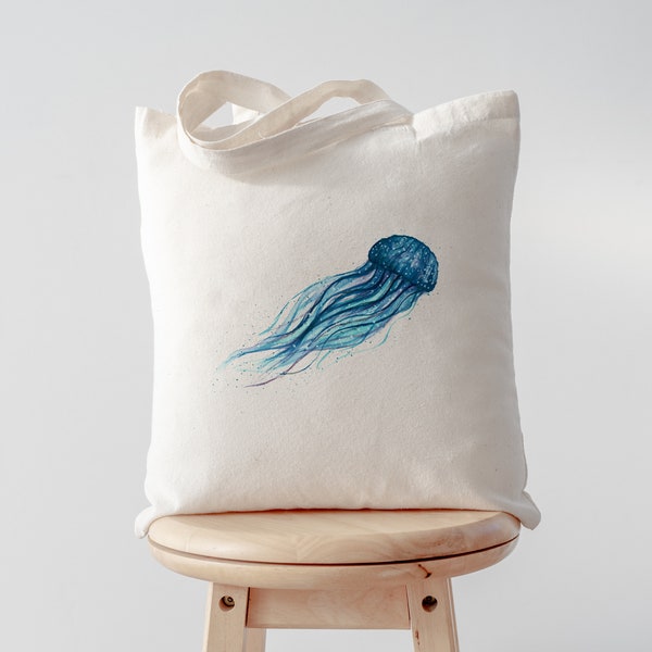 Aquarel Jellyfish Tote Bag