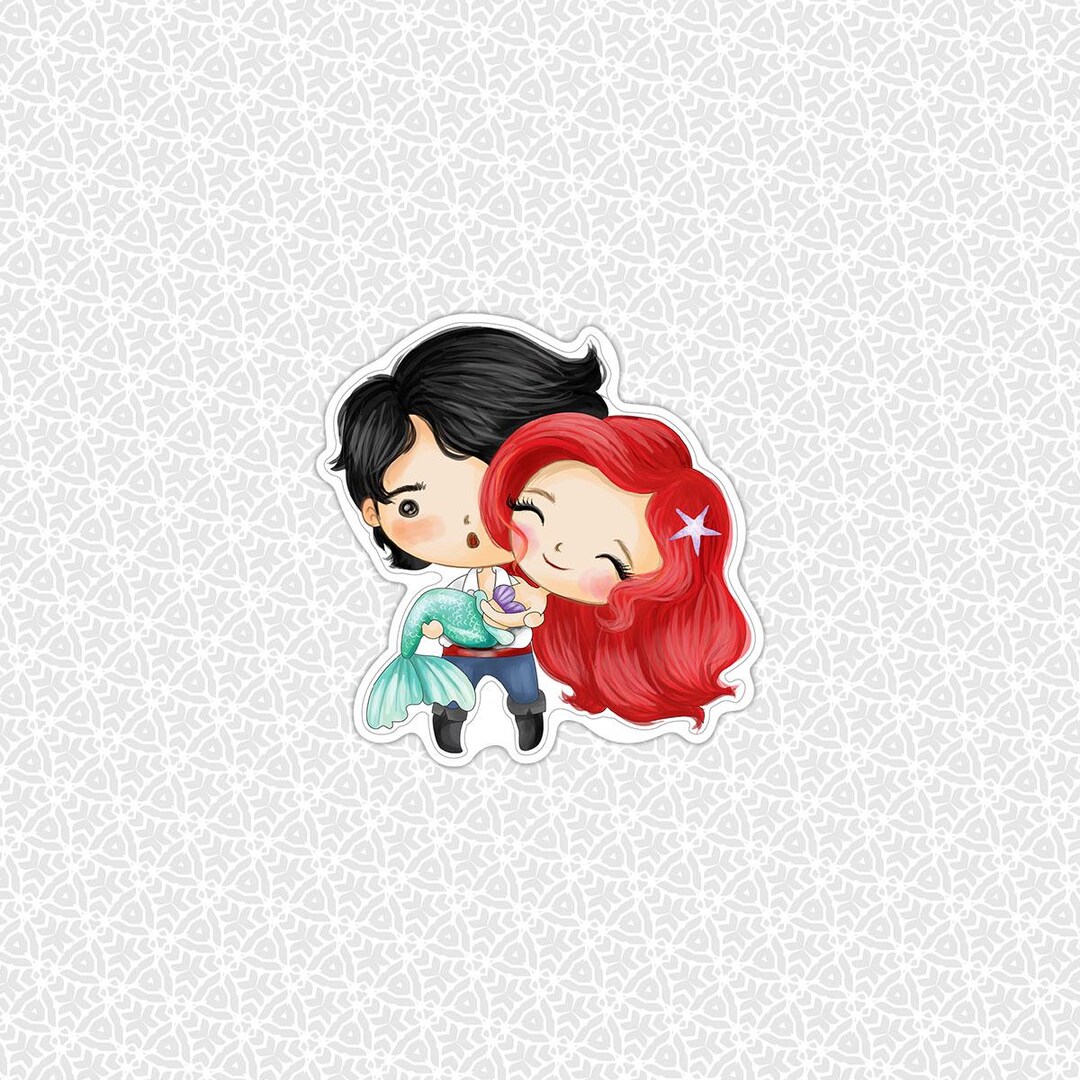 Eric and Ariel Sticker Easy Peel Premium Vinyl Die Cut Sticker Gift ...