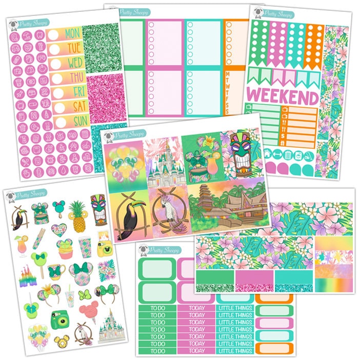 Hawaiian Holiday Planner Stickers Collection – Pretty Sheepy