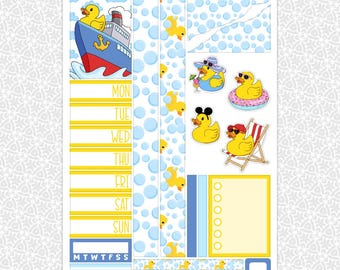 Planner Stickers Cruise Ducks Sampler | Planning Bullet Junk Journal Scrapbook Kit