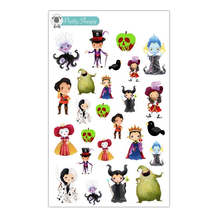 Villains Stickers