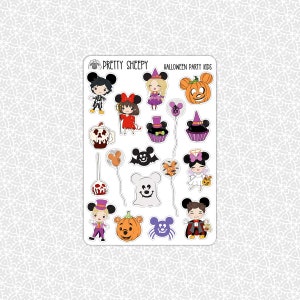 Halloween Party Kids Stickers Halloween Planner Stickers Planning Bullet Journal Scrapbook Disney Stickers Pretty Sheepy