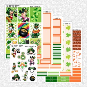 Magical St Patrick&#39;s Day Planner Stickers Disney Planner Stickers Pretty Sheepy