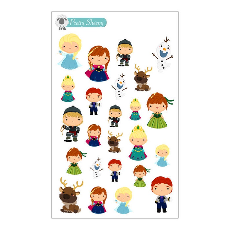 Frozen Planner Stickers Etsy