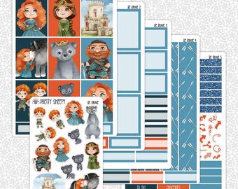 Planner Stickers Be Brave | Merida Weekly Planning Kit Functional Stickers Decorative Stickers