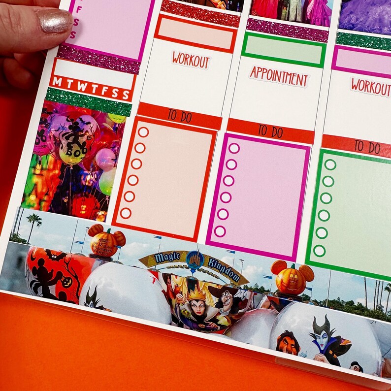 Planner Stickers Halloween Photos | MNSSHP Vertical Weekly Planner Kit ...