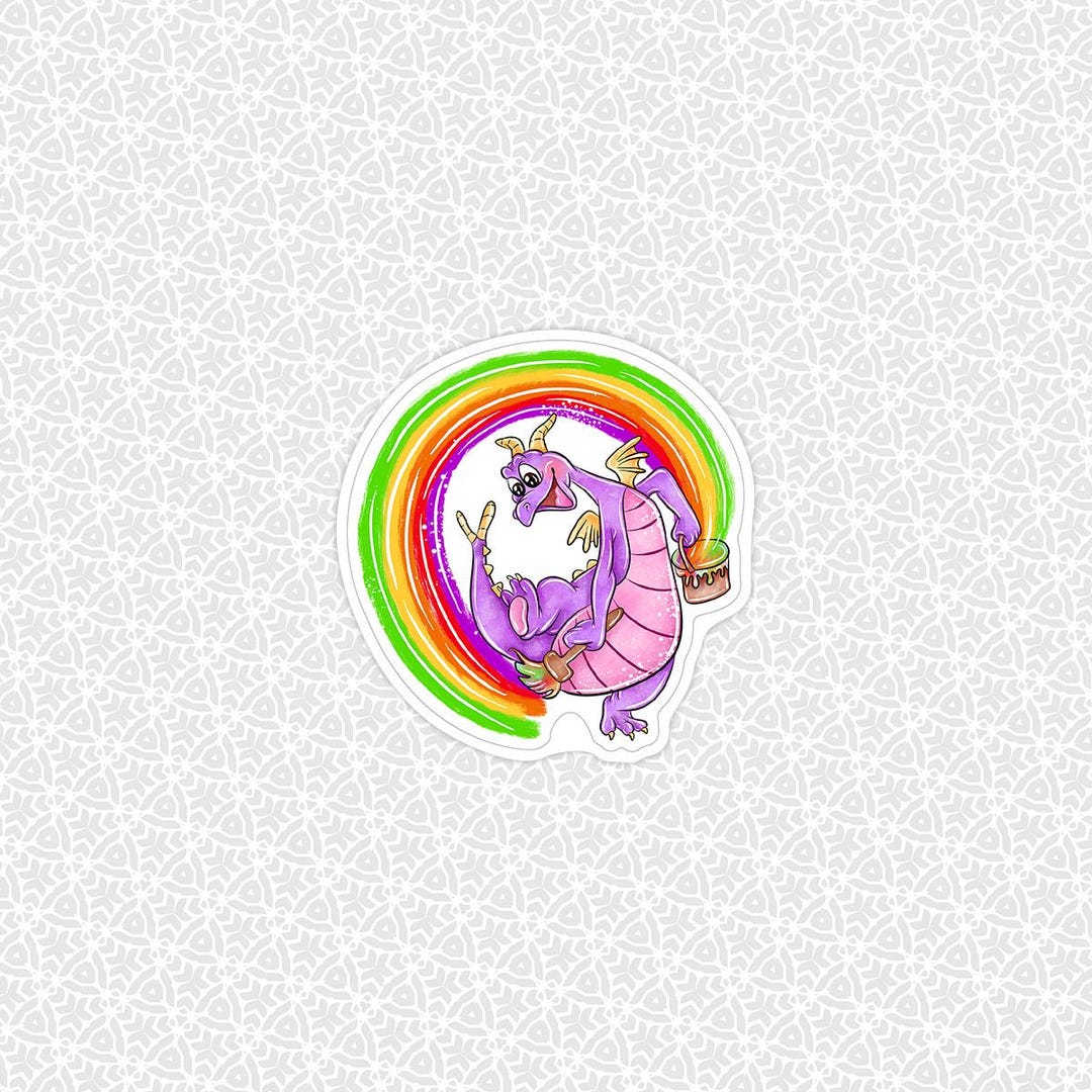Die Cut Sticker One Little Spark Rainbow | Figment Mickey Easy Peel ...