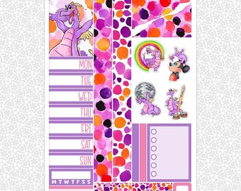 Planner Stickers One Little Spark Sampler | Figment Epcot Planning Bullet Junk Journal Scrapbook Kit Pretty Sheepy