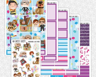 Planner Stickers Adventure Is Out There | Up Weekly Planner Kit Functional Stickers Decorative Stickers Pretty Sheepy