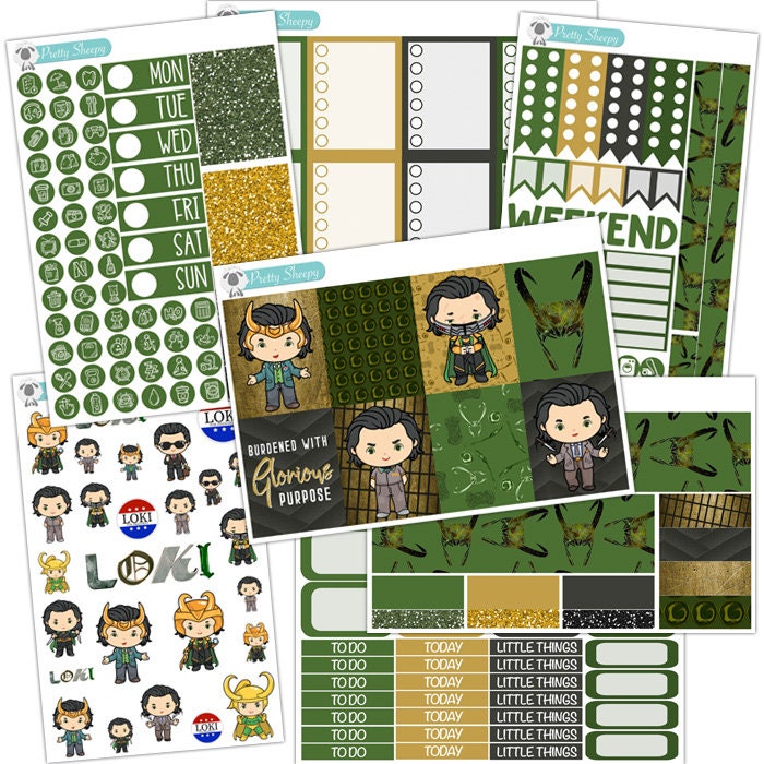 Loki Planner Stickers