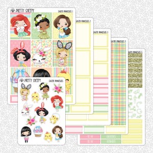 Easter Princesses Planner Stickers Disney Planner Weekly Pretty Sheepy