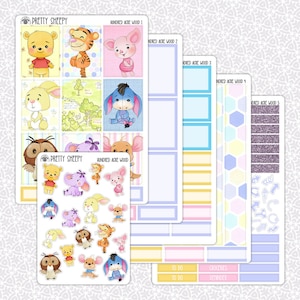 Hundred Acre Wood Planner Stickers Disney Planner Stickers Pretty Sheepy