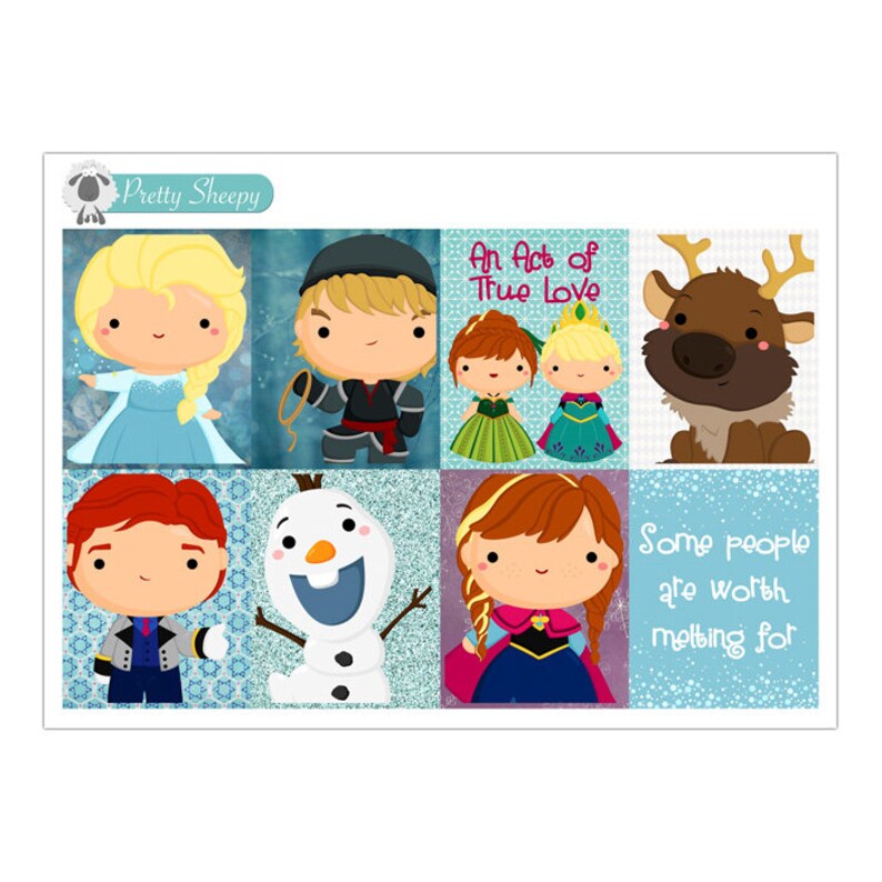 Frozen Planner Stickers Etsy