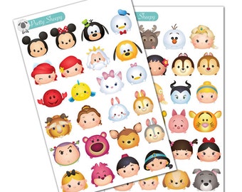 Disney Tsum Tsum Big Decoration Stickers JAPAN C6 