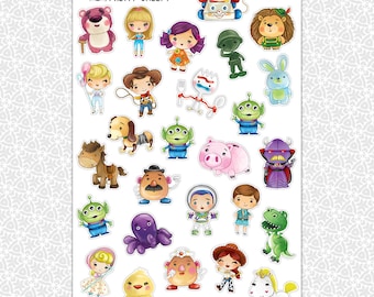 Sticker Sheet Toys Stickers | Toy Story Gift Party Favors Planner Planning Bullet Junk Journal Scrapbook Pretty Sheepy
