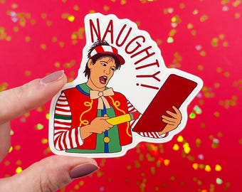 Tally the Elf Sticker Easy Peel Premium Vinyl Die Cut Sticker  MVMCP Parade Elf Water Bottle Sticker Laptop Sticker Pretty Sheepy Waterproof