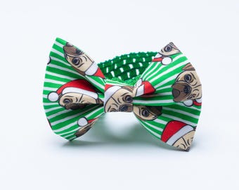 Blind But Not Bow Tie - Santa Pugs
