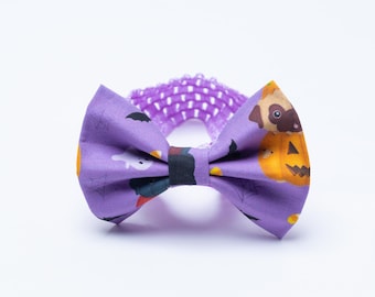 Blind But Not Bow Tie - Halloween Pugs