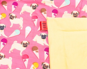 Blind But Not Blankie - Ice Cream and Pugs