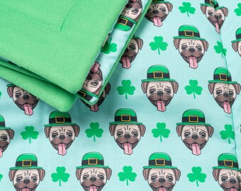 Blind But Not Blankie- St Patrick Pugs!