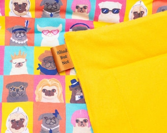 Blind But Not Blankies - Chicken Pants Posing pugs