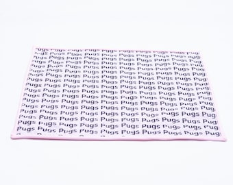 Blind But Not Place Mat - Pugs Pink or Blue