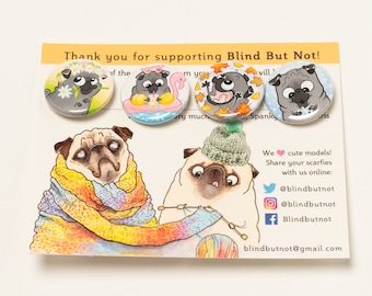 Blind But Not Custom "Year of Inkpug Pins"