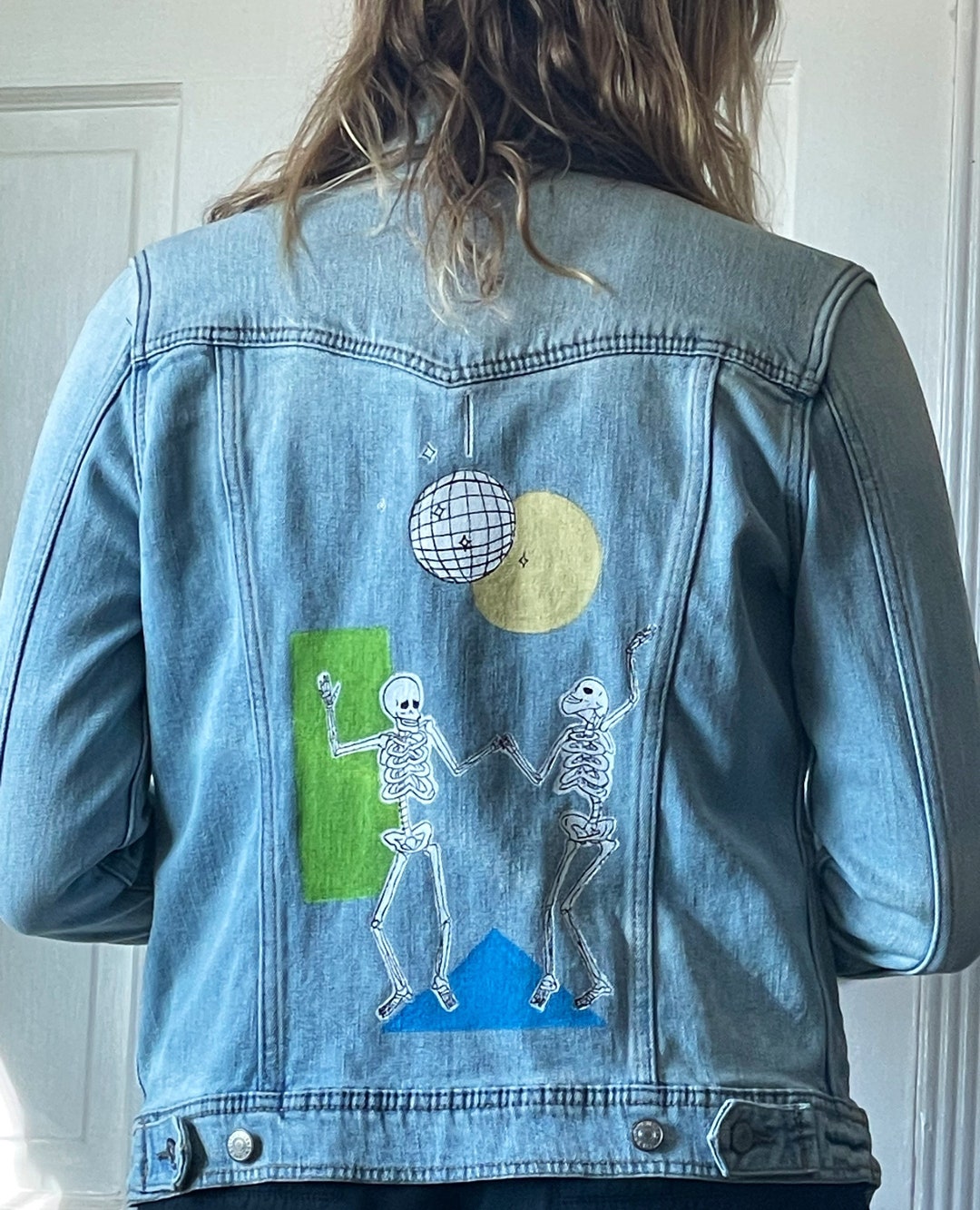 Custom Hand Painted Jean Jackets Etsy