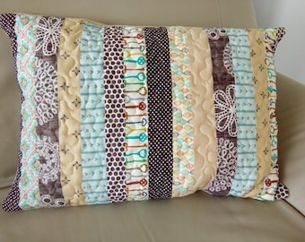 Patchwork Sham matching the Quilt/ Patchwork Cushion / Patchwork Pillowcase /Quilted Pillow / Decorative Pillow/ Patchwork Throw
