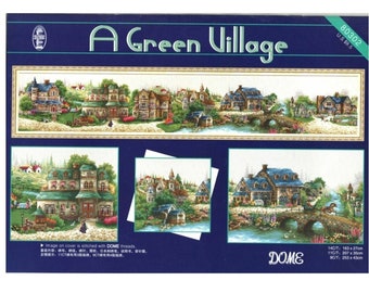 DOME A Green Village |  Cross Stitch Pattern | Instant PDF download