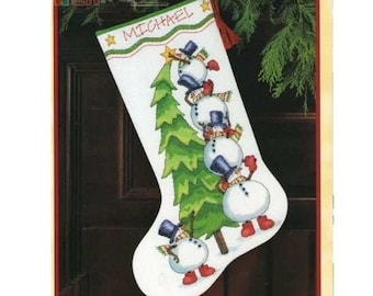 Trimming the tree stocking | Christmas Eve | Cross Stitch Pattern | Instant Digital PDF download