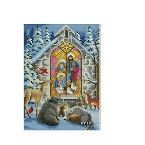 Holy Nativity | Christmas Eve | Cross Stitch Pattern | Instant PDF download