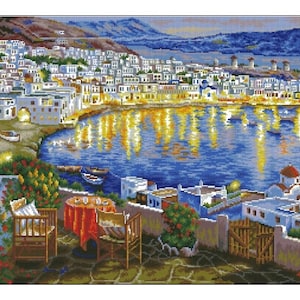 111004 DOME Greece See Nightwatching | Cross Stitch Pattern | Instant PDF download