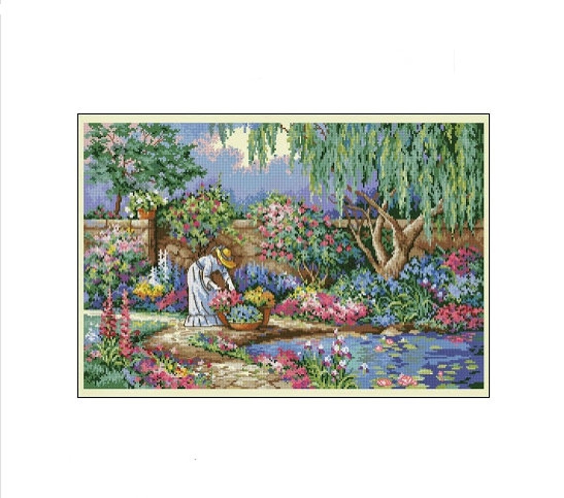 An Enchanted Garden Cross Stitch Pattern Instant PDF | Etsy