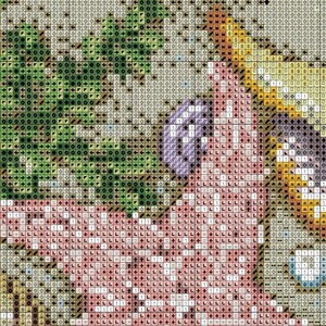 Crab, Seashell & Seastar Beach Ocean Cross Stitch Pattern – Coastal ...