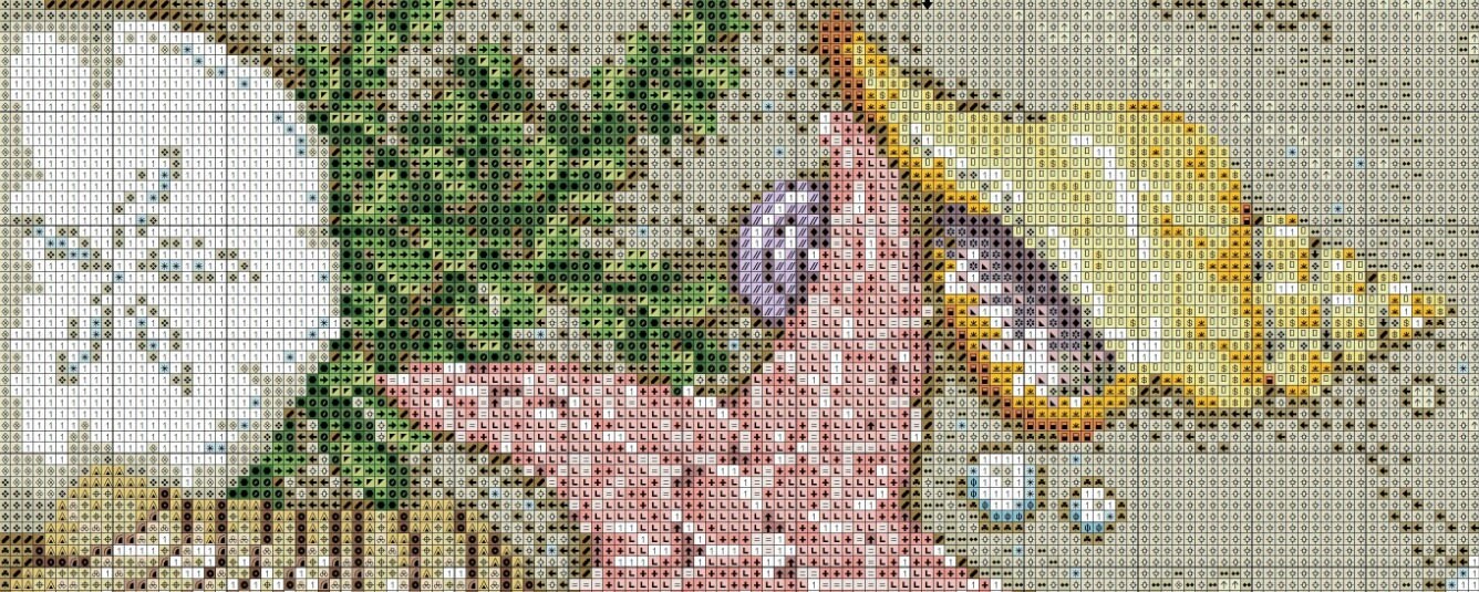Crab, Seashell & Seastar Beach Ocean Cross Stitch Pattern – Coastal ...