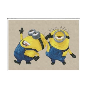 Pixar Minions Einfach Unverbesserlich Der Film | Kreuzstich Stickmuster |  Sofortiger digitaler PDF-Download