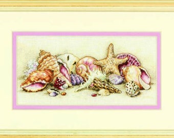 Seashell Treasures Stars | Cross Stitch Pattern | Instant PDF download