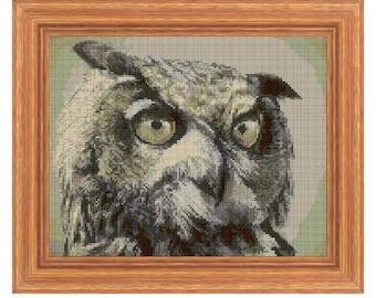 Owl Cross Stitch Pattern| Instant PDF download