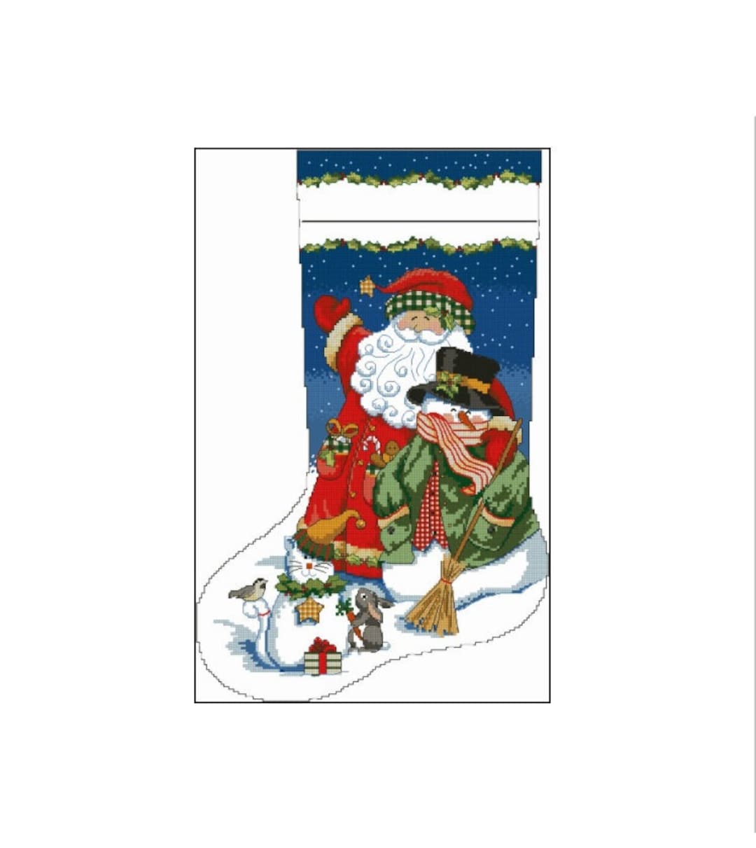 クリスマス サンタ 雪だるま ストッキング il_1080xN.2655225290_ky0o.jpg