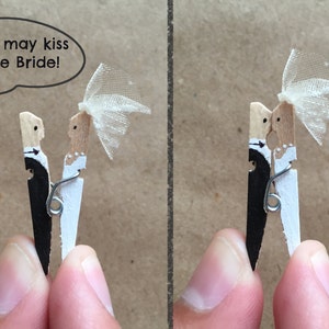 Bride and Groom Clothespin, Set of 10, Wedding favors, Bachelorette, Bridal shower, Place card holder, Wedding decor, Wedding clothespin image 2