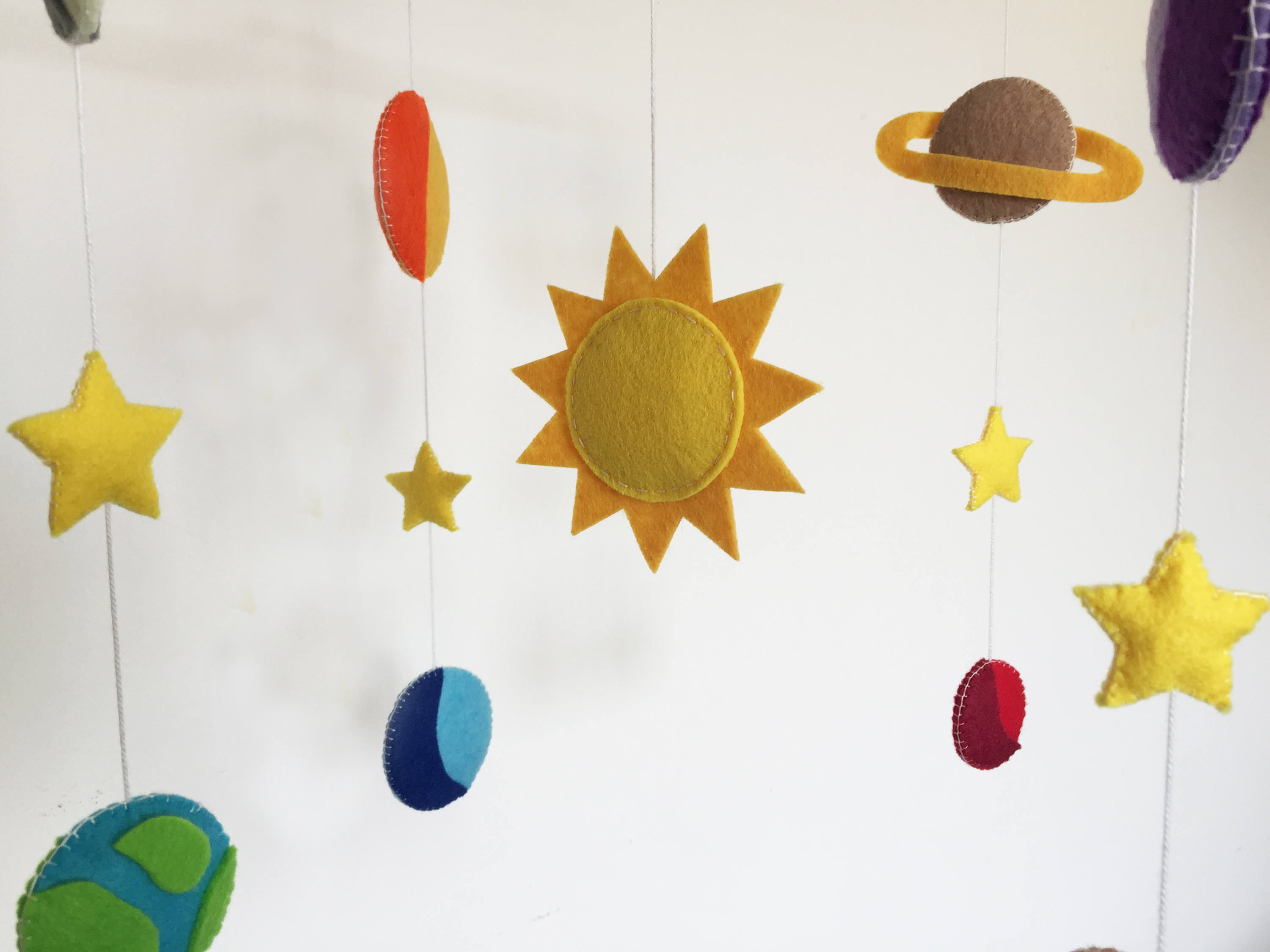 Solar System baby mobile crib Space theme Bedroom Galaxy Etsy